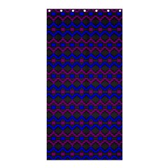 Split Diamond Blue Purple Woven Fabric Shower Curtain 36  X 72  (stall)  by Mariart