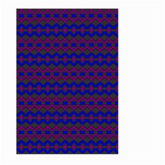 Split Diamond Blue Purple Woven Fabric Large Garden Flag (two Sides) by Mariart