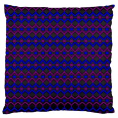 Split Diamond Blue Purple Woven Fabric Large Cushion Case (one Side) by Mariart