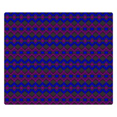 Split Diamond Blue Purple Woven Fabric Double Sided Flano Blanket (small)  by Mariart