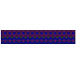 Split Diamond Blue Purple Woven Fabric Flano Scarf (Large) Front