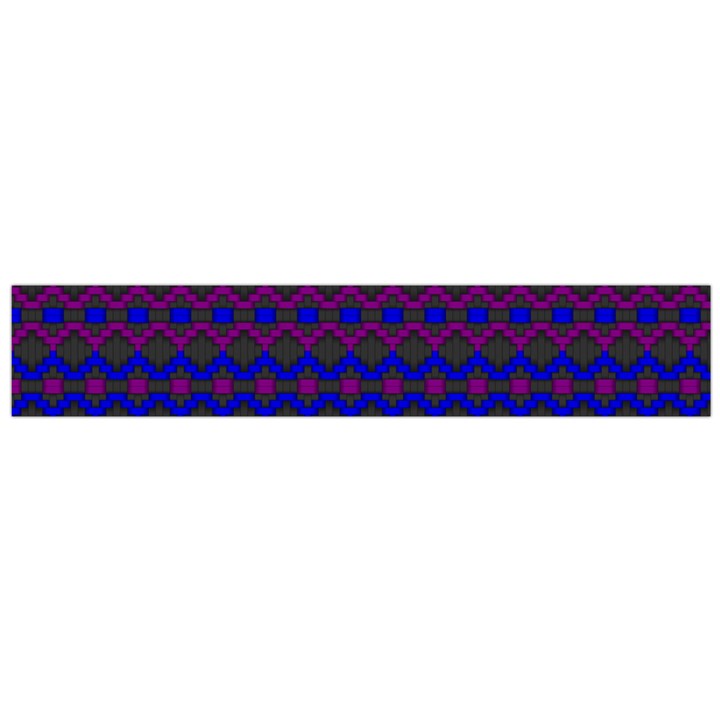 Split Diamond Blue Purple Woven Fabric Flano Scarf (Large)