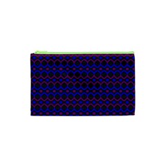 Split Diamond Blue Purple Woven Fabric Cosmetic Bag (xs) by Mariart