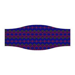 Split Diamond Blue Purple Woven Fabric Stretchable Headband