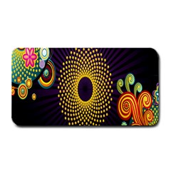 Polka Dot Circle Leaf Flower Floral Yellow Purple Red Star Medium Bar Mats by Mariart