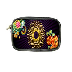 Polka Dot Circle Leaf Flower Floral Yellow Purple Red Star Coin Purse by Mariart