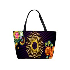 Polka Dot Circle Leaf Flower Floral Yellow Purple Red Star Shoulder Handbags by Mariart