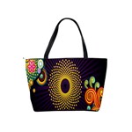 Polka Dot Circle Leaf Flower Floral Yellow Purple Red Star Shoulder Handbags Back