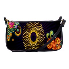 Polka Dot Circle Leaf Flower Floral Yellow Purple Red Star Shoulder Clutch Bags by Mariart