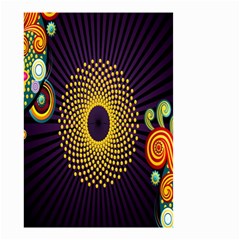 Polka Dot Circle Leaf Flower Floral Yellow Purple Red Star Small Garden Flag (Two Sides)