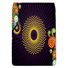 Polka Dot Circle Leaf Flower Floral Yellow Purple Red Star Flap Covers (l)  by Mariart