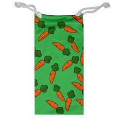 Carrot Pattern Jewelry Bag by Valentinaart