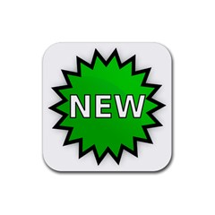 New Icon Sign Rubber Coaster (Square) 