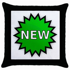 New Icon Sign Throw Pillow Case (Black)