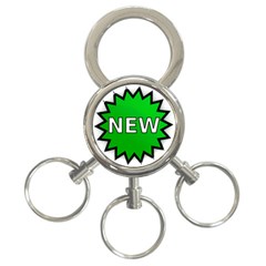 New Icon Sign 3-Ring Key Chains