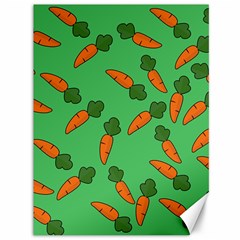 Carrot Pattern Canvas 36  X 48   by Valentinaart