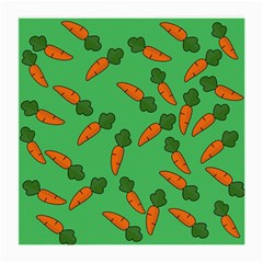 Carrot Pattern Medium Glasses Cloth by Valentinaart