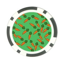 Carrot Pattern Poker Chip Card Guard by Valentinaart