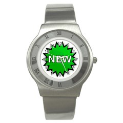 New Icon Sign Stainless Steel Watch