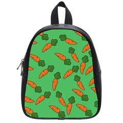 Carrot Pattern School Bags (small)  by Valentinaart