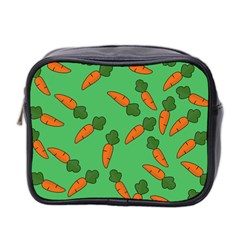 Carrot Pattern Mini Toiletries Bag 2-side by Valentinaart