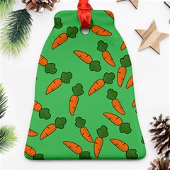 Carrot Pattern Bell Ornament (two Sides) by Valentinaart