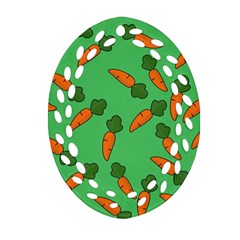 Carrot Pattern Ornament (oval Filigree) by Valentinaart