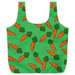 Carrot Pattern Full Print Recycle Bags (l)  by Valentinaart