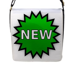 New Icon Sign Flap Messenger Bag (L) 