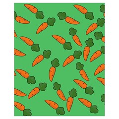 Carrot Pattern Drawstring Bag (small) by Valentinaart