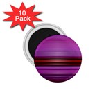 Stripes Line Red Purple 1.75  Magnets (10 pack)  Front