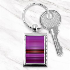 Stripes Line Red Purple Key Chains (Rectangle) 