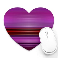 Stripes Line Red Purple Heart Mousepads