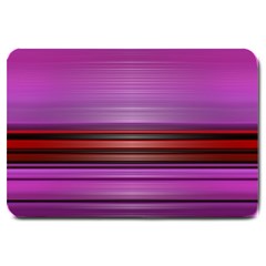 Stripes Line Red Purple Large Doormat  by Mariart