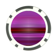 Stripes Line Red Purple Poker Chip Card Guard