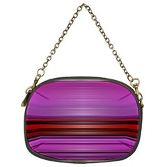 Stripes Line Red Purple Chain Purses (one Side)  by Mariart