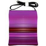 Stripes Line Red Purple Shoulder Sling Bags Front