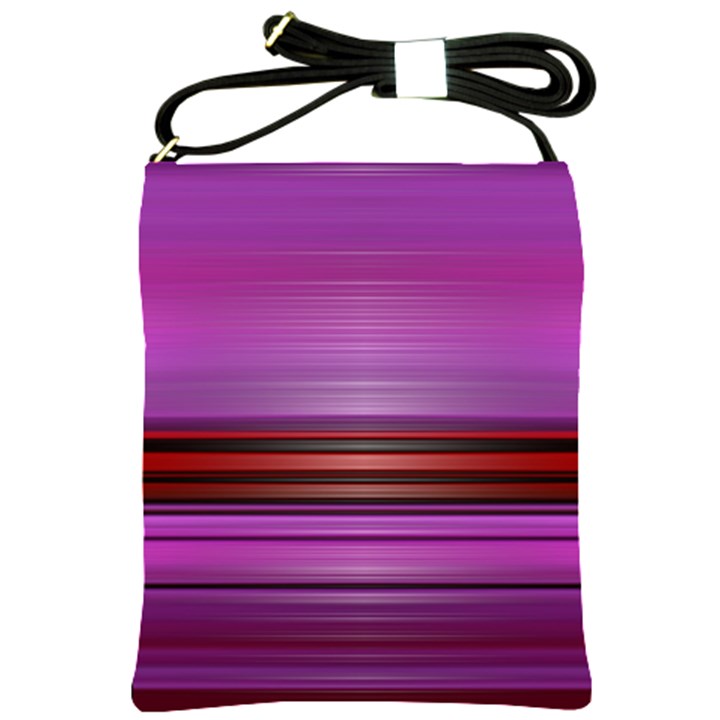 Stripes Line Red Purple Shoulder Sling Bags