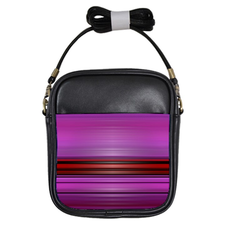 Stripes Line Red Purple Girls Sling Bags