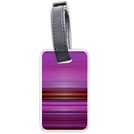 Stripes Line Red Purple Luggage Tags (One Side)  Front