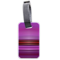 Stripes Line Red Purple Luggage Tags (Two Sides)