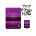 Stripes Line Red Purple Playing Cards 54 (Mini)  Front - Spade2