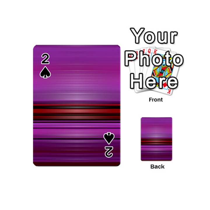 Stripes Line Red Purple Playing Cards 54 (Mini) 