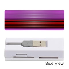 Stripes Line Red Purple Memory Card Reader (Stick) 