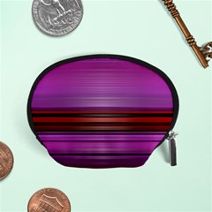 Stripes Line Red Purple Accessory Pouches (Small) 