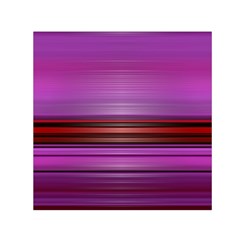 Stripes Line Red Purple Small Satin Scarf (Square)