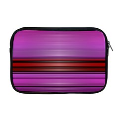 Stripes Line Red Purple Apple MacBook Pro 17  Zipper Case