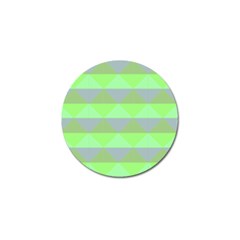 Squares Triangel Green Yellow Blue Golf Ball Marker (4 Pack) by Mariart