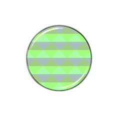 Squares Triangel Green Yellow Blue Hat Clip Ball Marker (10 Pack) by Mariart