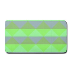 Squares Triangel Green Yellow Blue Medium Bar Mats by Mariart